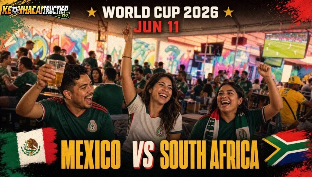 Mexico vs South Africa World Cup 2026 Keonhacaitructiep